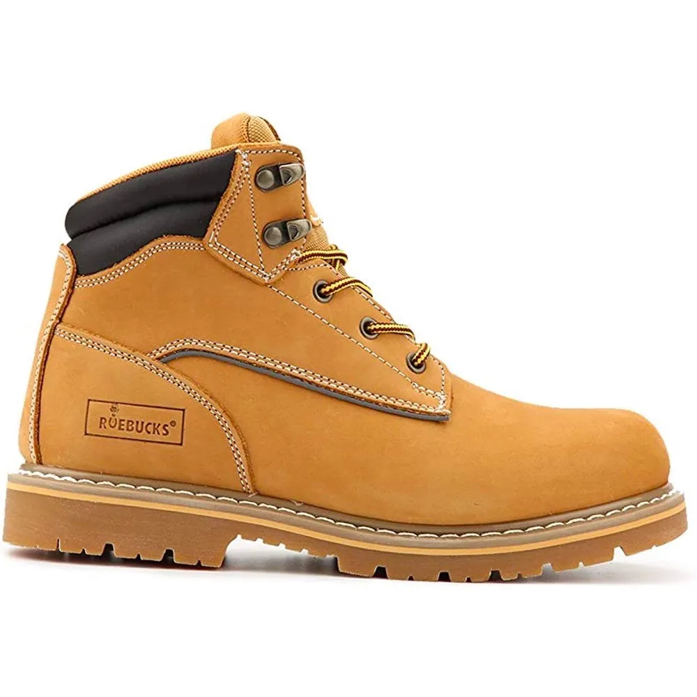 84703 Men's 6' Slip Resistant Durability Rubber Sole Soft Toe Work Boots