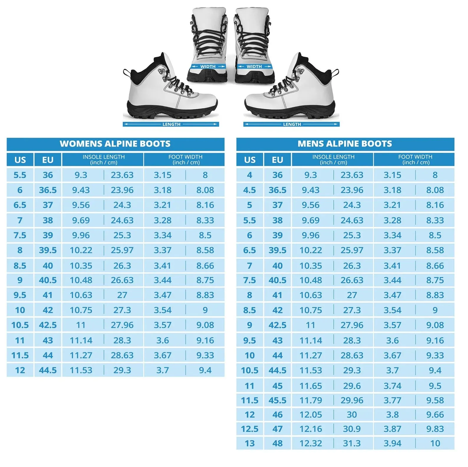 Alice in Wonderland Alpine Boots