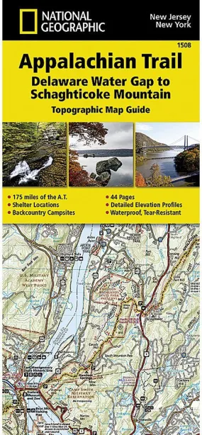Appalachian Trail Map Series - Delaware Water Gap to Schaghticoke Mountain