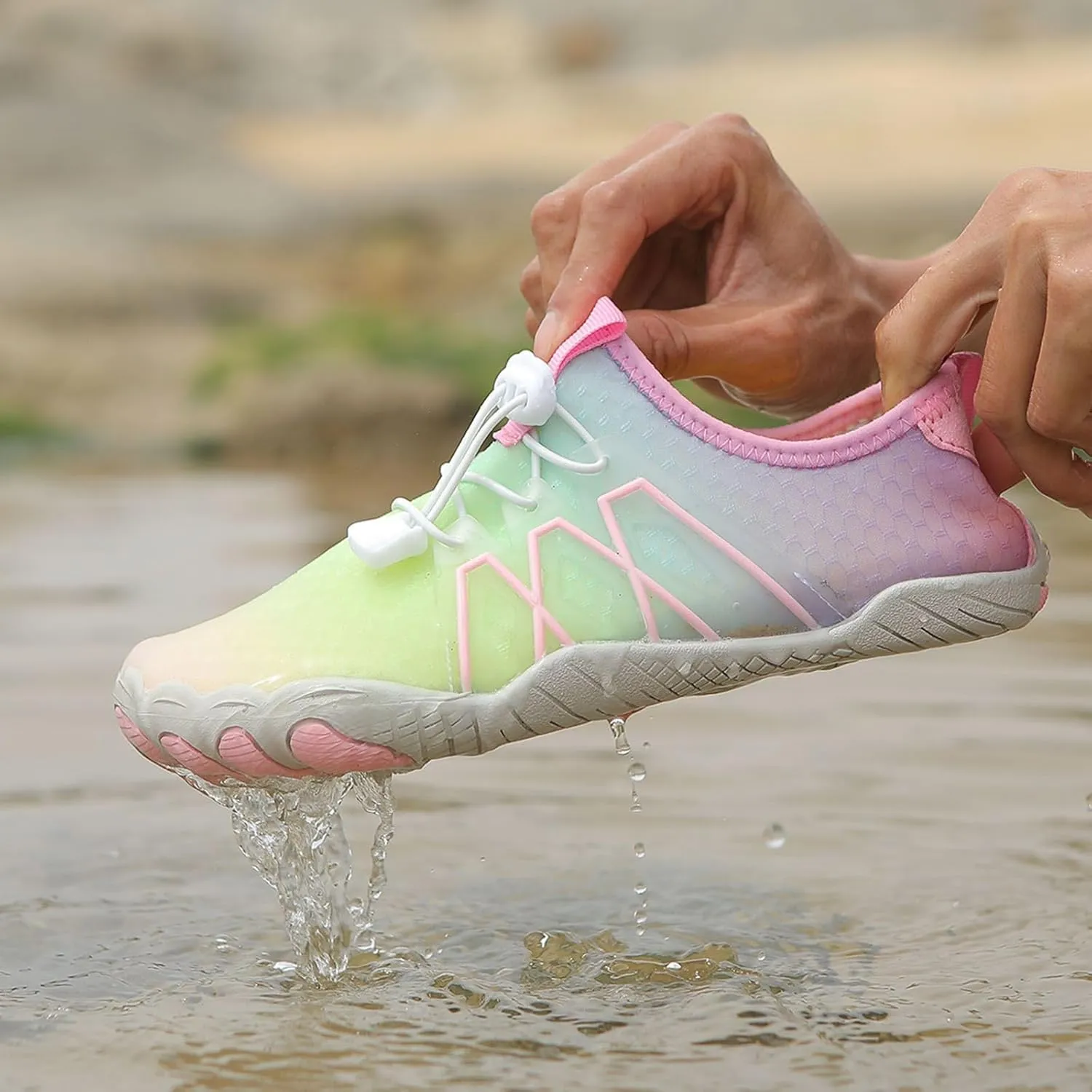 Athletic Hiking Water Shoes Womens Mens Lightweight Hike Barefoot Footwear Barefoot Water Hiking Shoe Wide Toe Box Sneakers Healthy & Non-Slip Barefoot Shoes Unisex Gym Workout Running Shoe