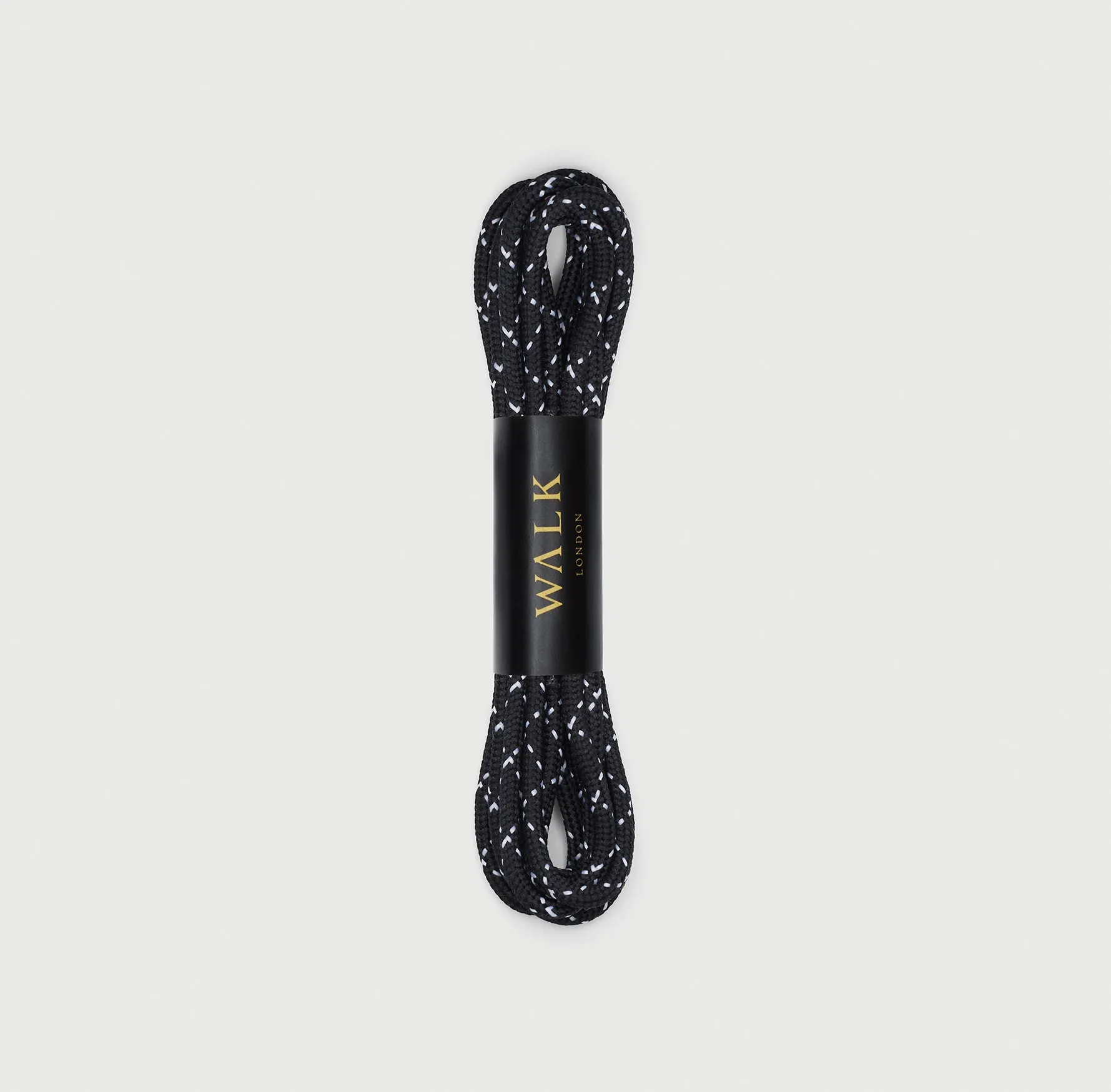 Black Round Braided Lace - 140cm