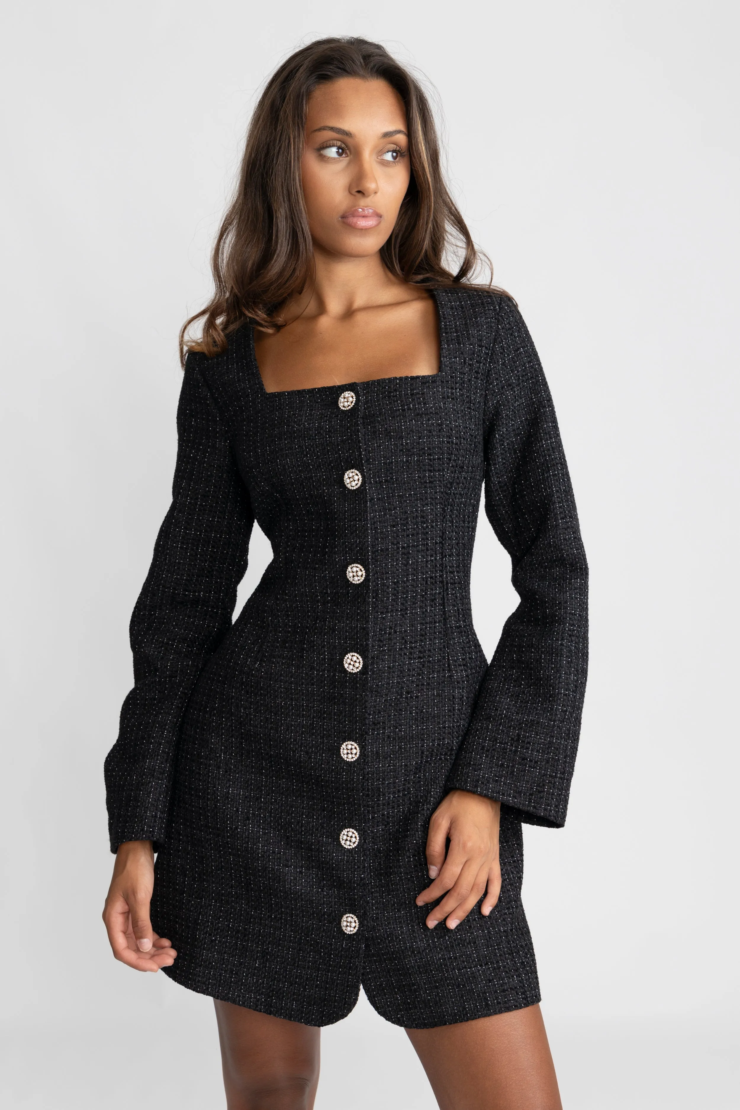Botilde Boucle Dress - Black