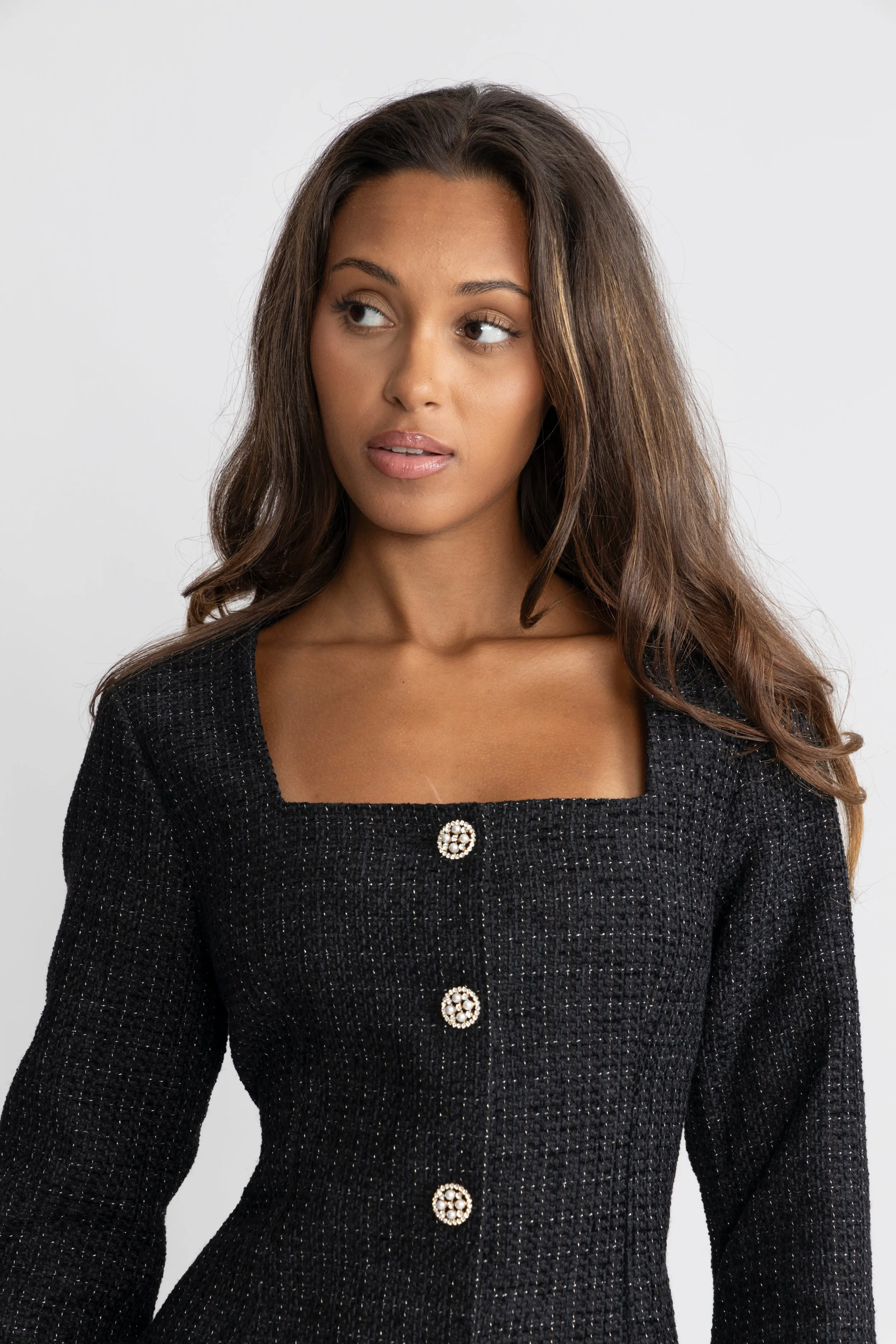 Botilde Boucle Dress - Black