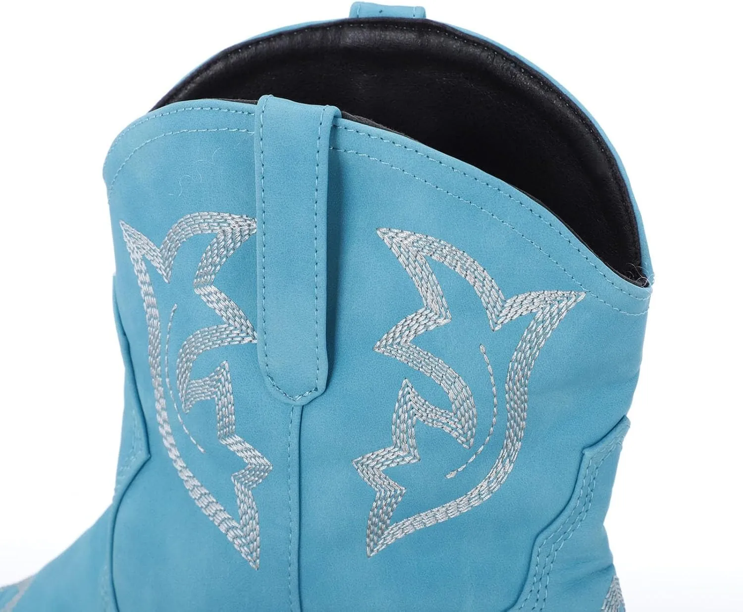 Cowboy Boots for Women Cowgirl Boots for Women Women's Mid Calf Embroidered Western Fashion Chunky Heel Pull on Boots