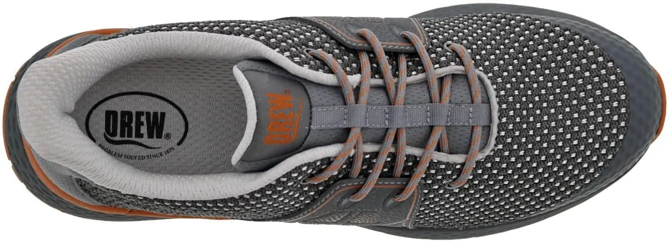 Drew Mens Perform, Lightweight Comfort Athletic Shoe with Slip Resistant Sole