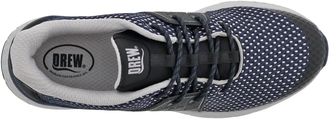Drew Mens Perform, Lightweight Comfort Athletic Shoe with Slip Resistant Sole