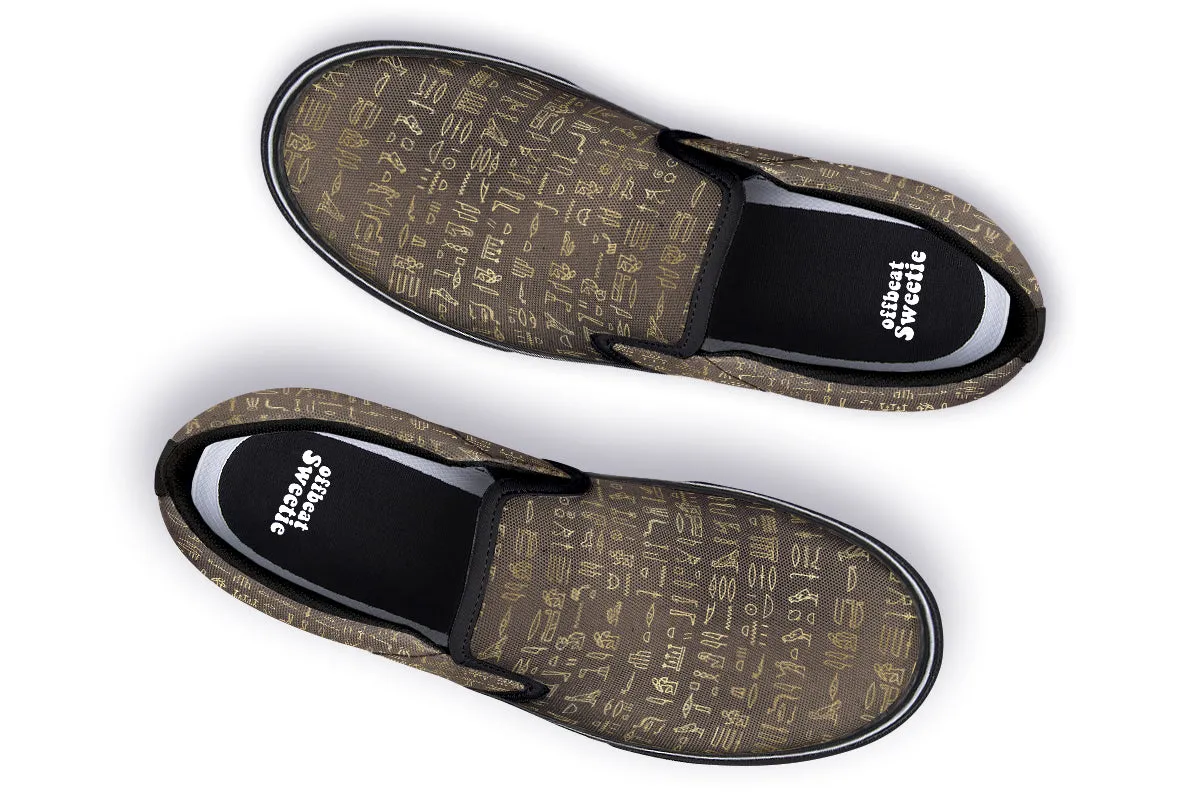 Hieroglyphics Slip Ons