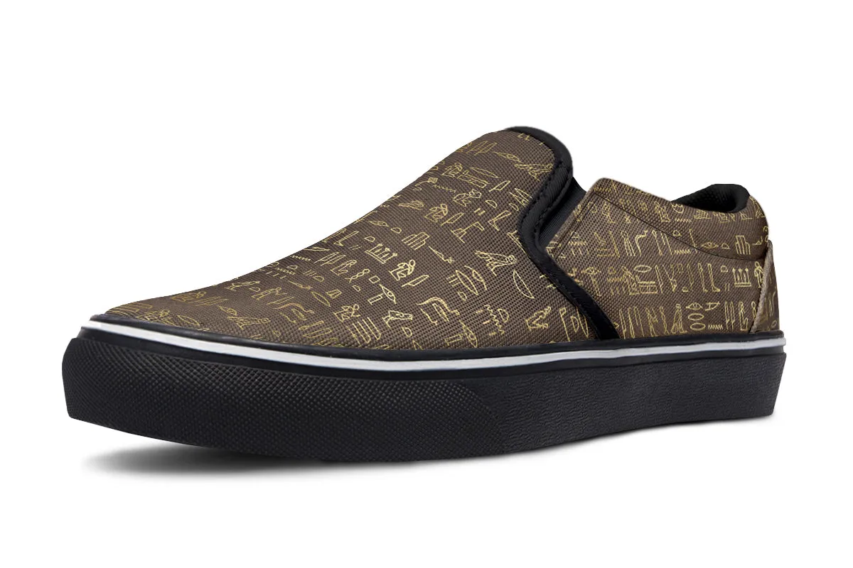 Hieroglyphics Slip Ons
