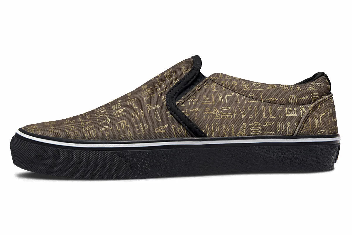 Hieroglyphics Slip Ons