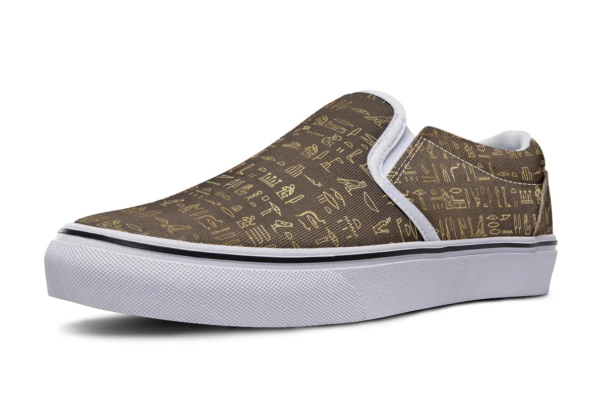 Hieroglyphics Slip Ons