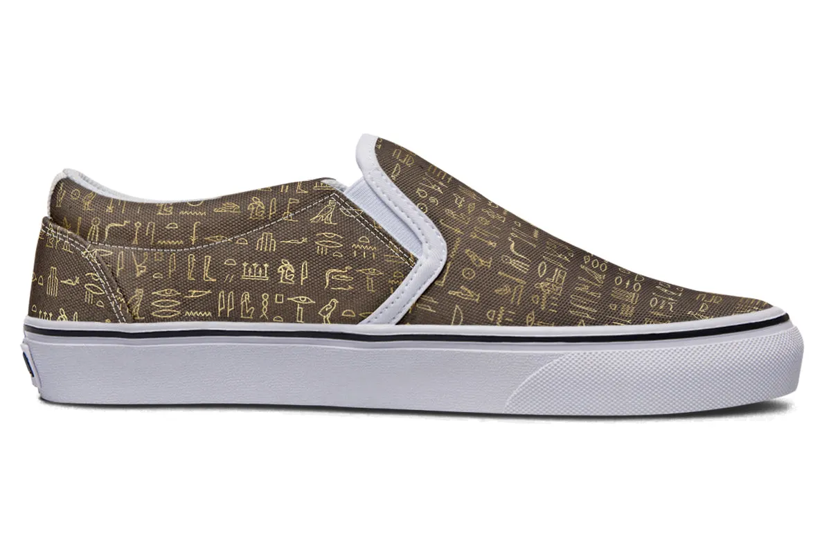 Hieroglyphics Slip Ons