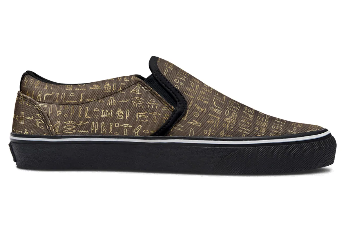 Hieroglyphics Slip Ons