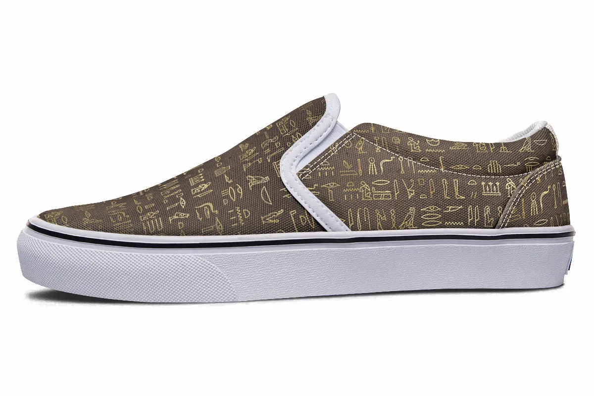 Hieroglyphics Slip Ons
