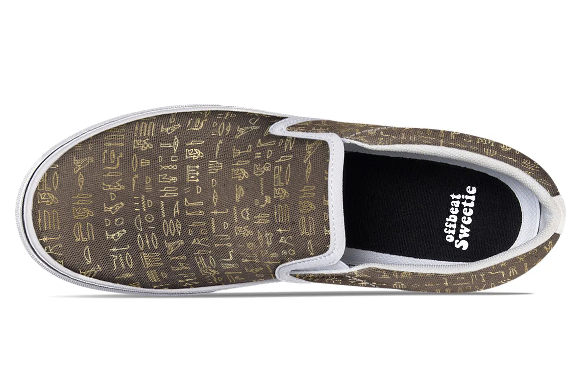 Hieroglyphics Slip Ons