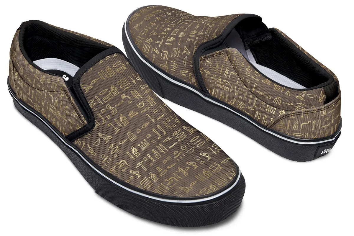 Hieroglyphics Slip Ons