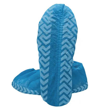 Innovative Haus Premium Thick Extra Large Disposable Boot & Shoe Covers | Durable, Non-Slip,Treads, Water Resistant, Non-Toxic,100% Latex Free | Stronger than Competitor-40 grams | 100-Pack Blue |, Blue, XL