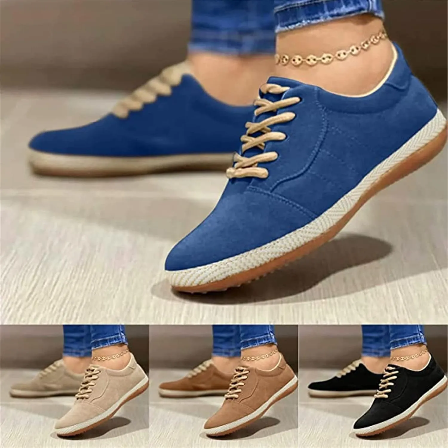 Ladmiple Shoes For Women Sneakers Trendy Slip On Canvas Shoes Fashion Comfort Dressy Casual Summer Walking Flats Loafers