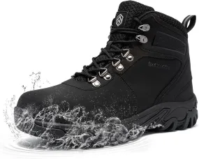 LARNMERN Steel Toe Boots Men, Non Slip Work Puncture Proof Safety Boot, Industrial Construction Comfortable Outdoor Hiking Military Tactical Shoes