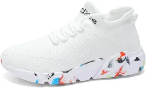 LIBINXIF Womens & Mens Light Breathable Fashion Slip Resistant Sneakers - Comfortable Walking & Running Shoes