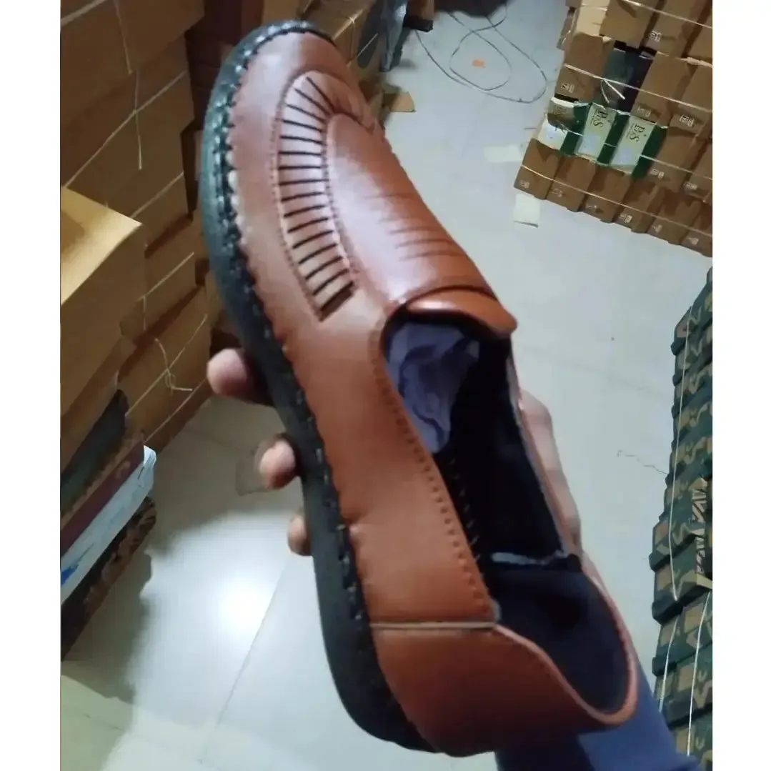 Loafers for Men Tan Formal Synthetic Leather Loafer