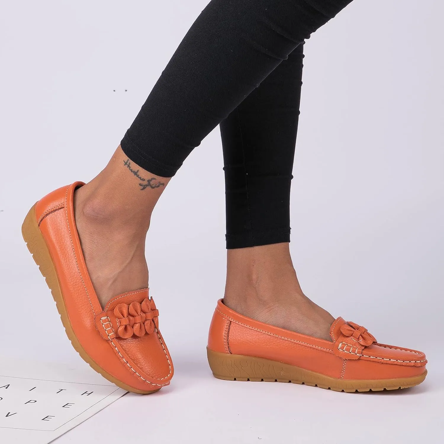 Loafers for Women Comfort Slip On Loafers 2025 Orthopedic Loafers Arch Support Dress Shoes Casual Walking Shoes