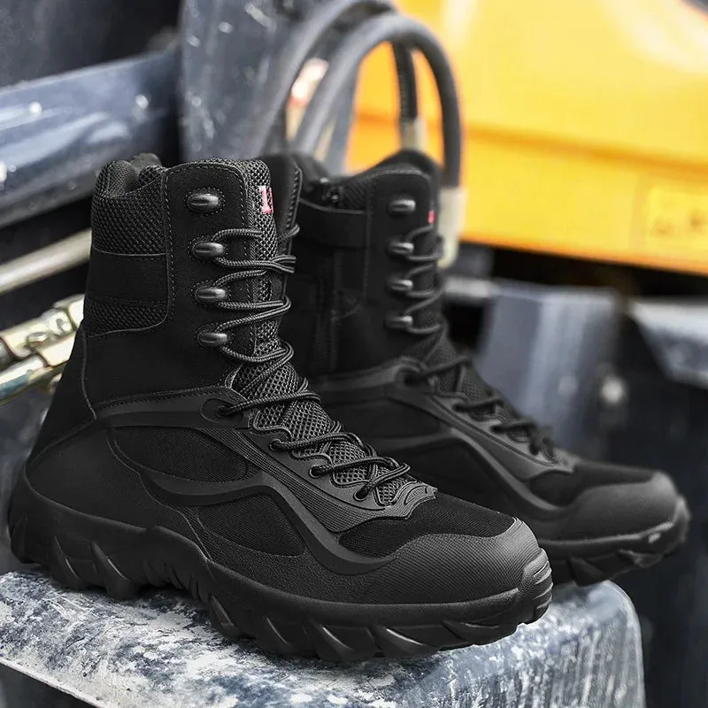Men Tactical Boots Autumn Special Forces Field Man Boot Lightweight Outdoor Non-Slip Waterproof Shoes