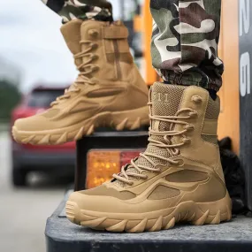 Men Tactical Boots Autumn Special Forces Field Man Boot Lightweight Outdoor Non-Slip Waterproof Shoes
