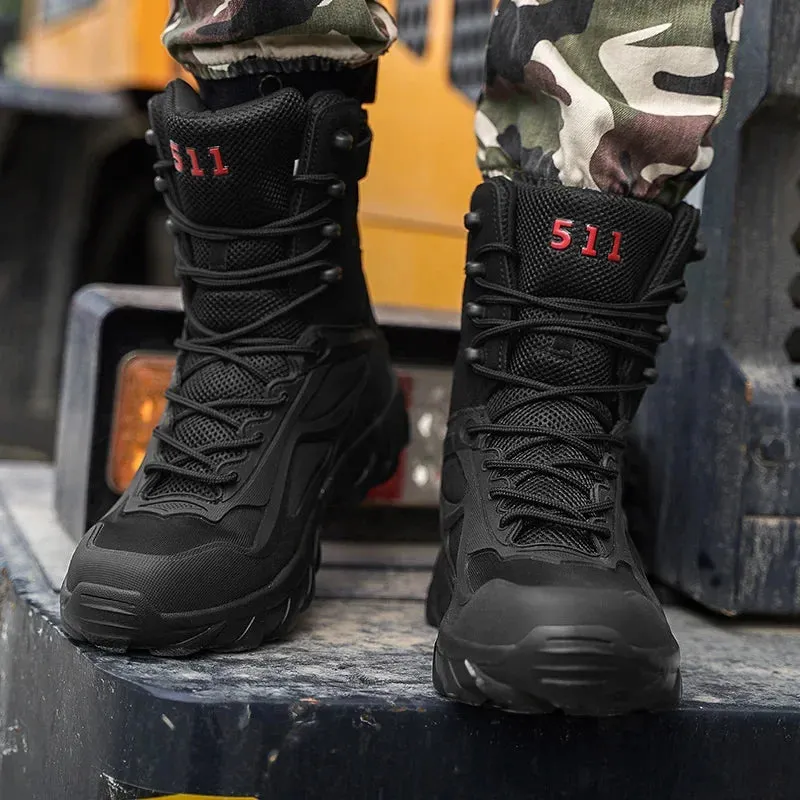 Men Tactical Boots Autumn Special Forces Field Man Boot Lightweight Outdoor Non-Slip Waterproof Shoes