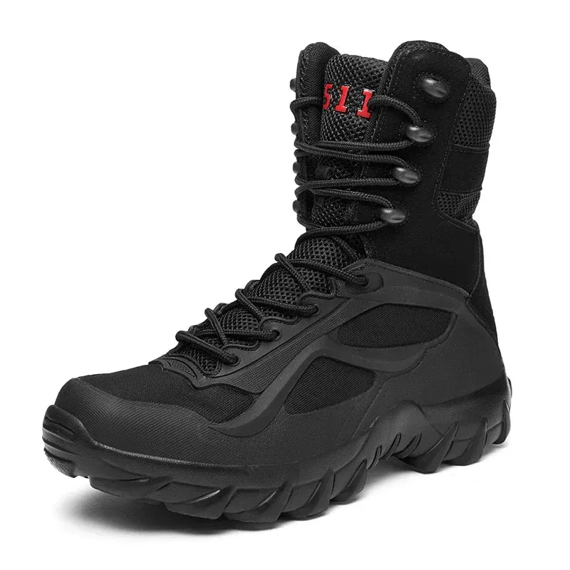 Men Tactical Boots Autumn Special Forces Field Man Boot Lightweight Outdoor Non-Slip Waterproof Shoes