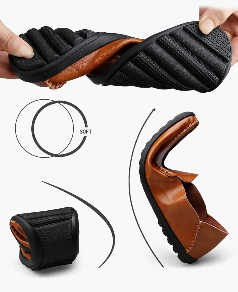 Men's Designer Genuine Leather Casual Loafer Shoes