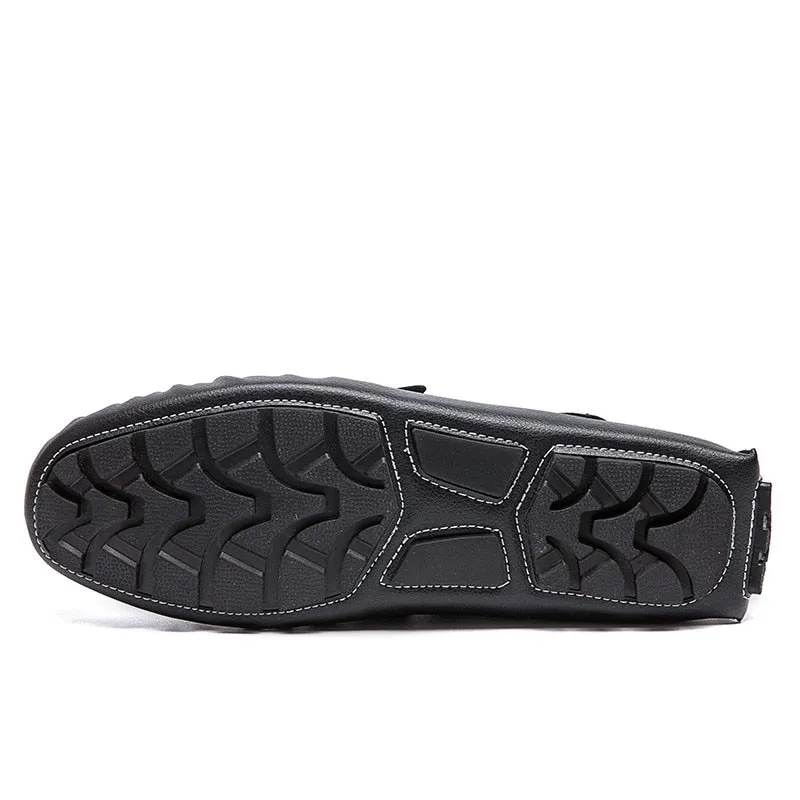 Mens Driving Leather Loafers