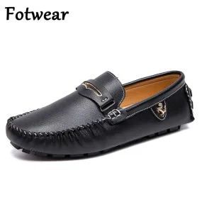 Mens Driving Leather Loafers