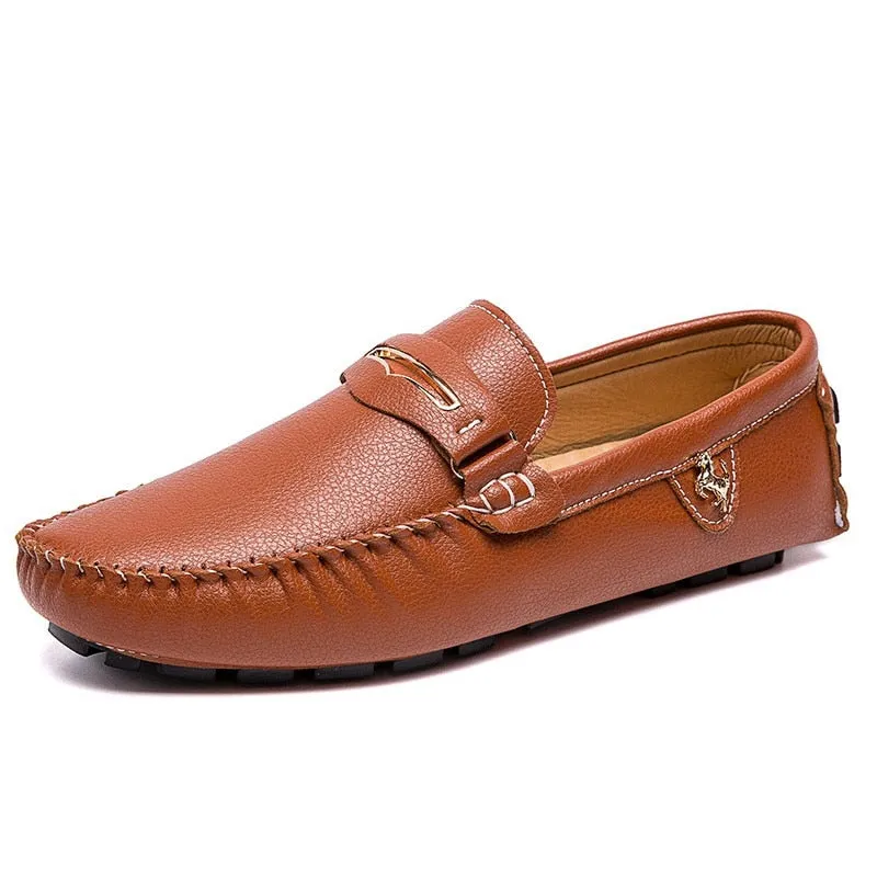 Mens Driving Leather Loafers
