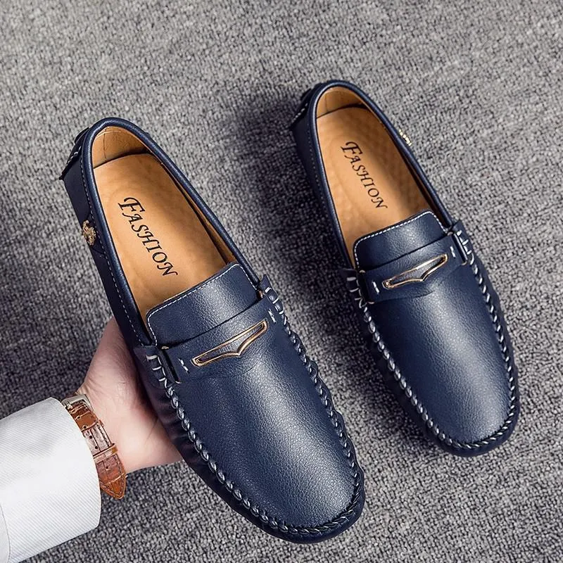 Mens Driving Leather Loafers