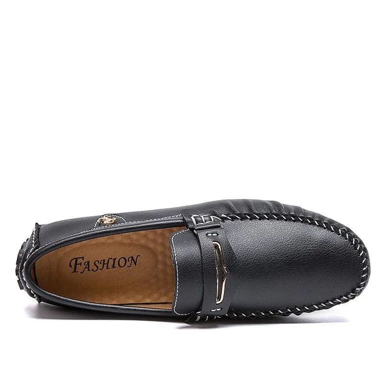 Mens Driving Leather Loafers