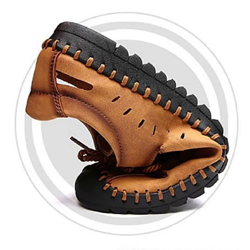 Men's Summer Casual Leather Loafers | Plus Size