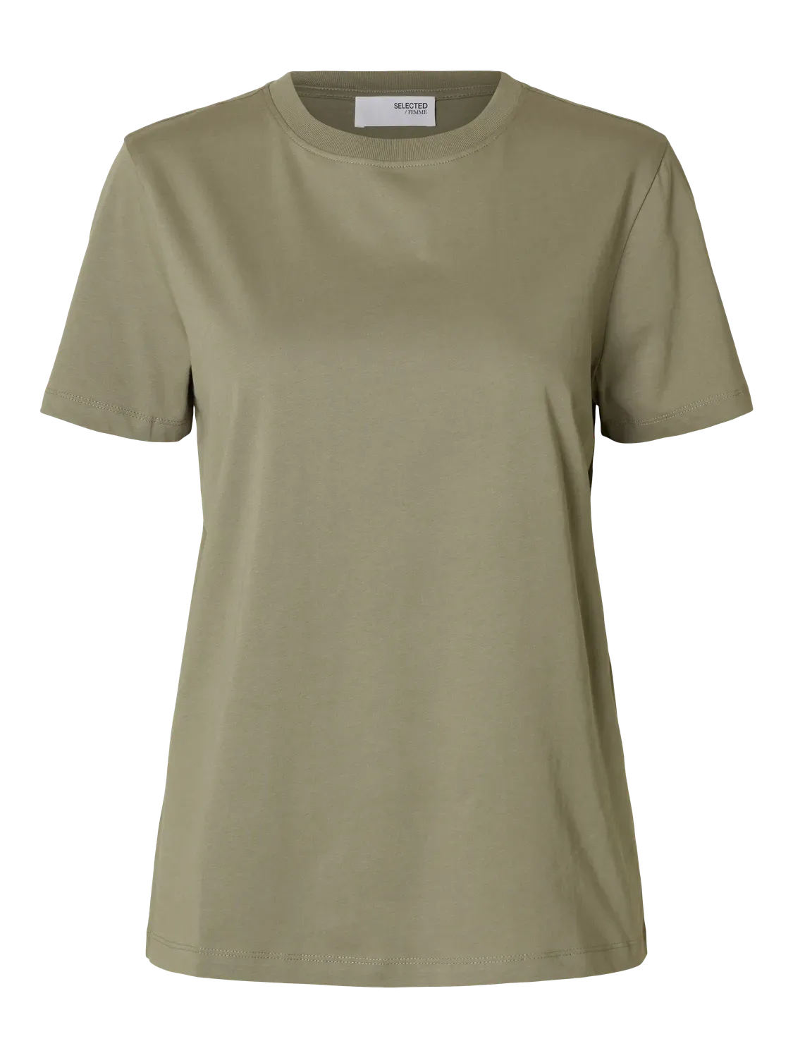 Myessential Ss O-Neck Tee Noos - Vetiver