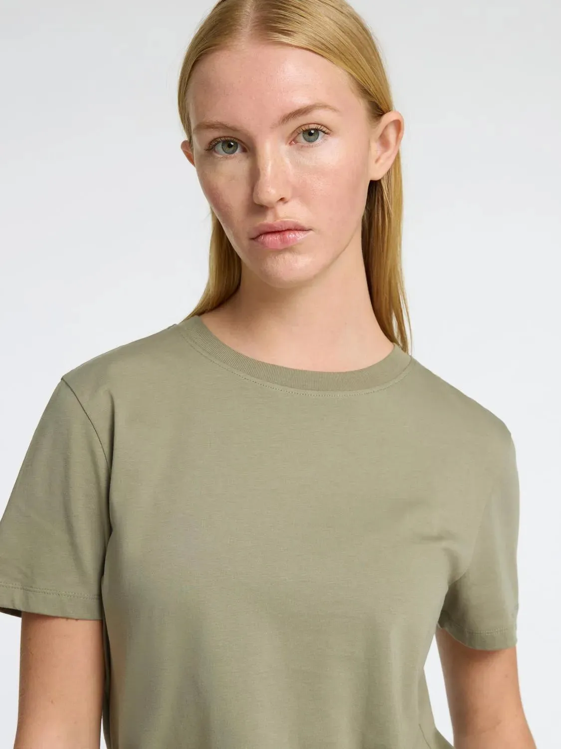 Myessential Ss O-Neck Tee Noos - Vetiver