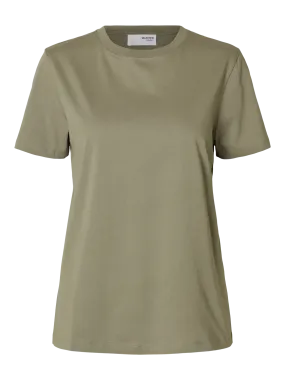 Myessential Ss O-Neck Tee Noos - Vetiver