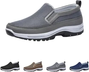 Orthoture Mens Shoes Orthowalkway Mens Shoes Walking Shoes Men Outdoor Casual Arch Support Slip-On Canvas Loafers