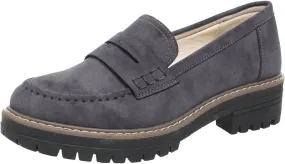 Orthoture-Orthopedic Platform Loafers, Comfort Orthopedic Shoes, Womens Round Toe Walking Shoe, Suede Penny Loafer