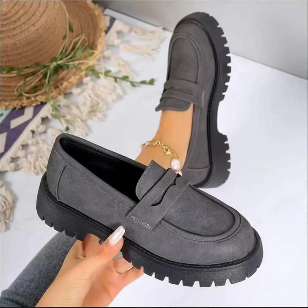 Orthoturee-Orthopedic Platform Loafers, Women Wide Toe Lightweight Casual Shoes, Comfort Orthopedic Shoes, Slip On Fashion for All Foot Shapes