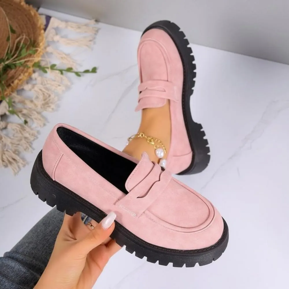 Orthoturee-Orthopedic Platform Loafers, Women Wide Toe Lightweight Casual Shoes, Comfort Orthopedic Shoes, Slip On Fashion for All Foot Shapes