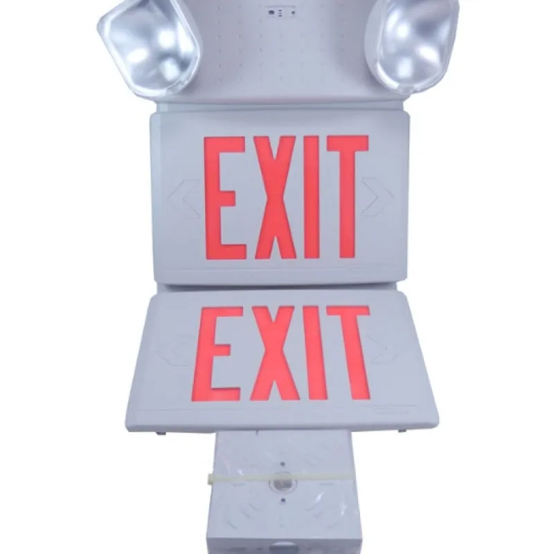 Philips Chloride CCTX Series Red Letter Emergency Exit LED Combo Sign CCTXL3RW