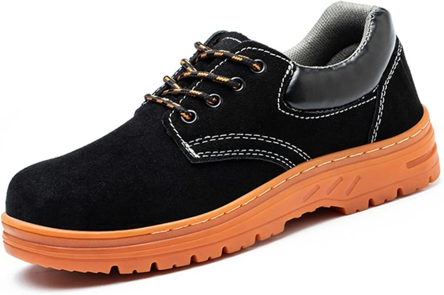 Safety Trainers Men Women Light Safety Shoes Steel Toe Cap Work Trainers Shoes Sneakers Breathable Industrial Construction Shoes (Color : Black, Size : 11 US)