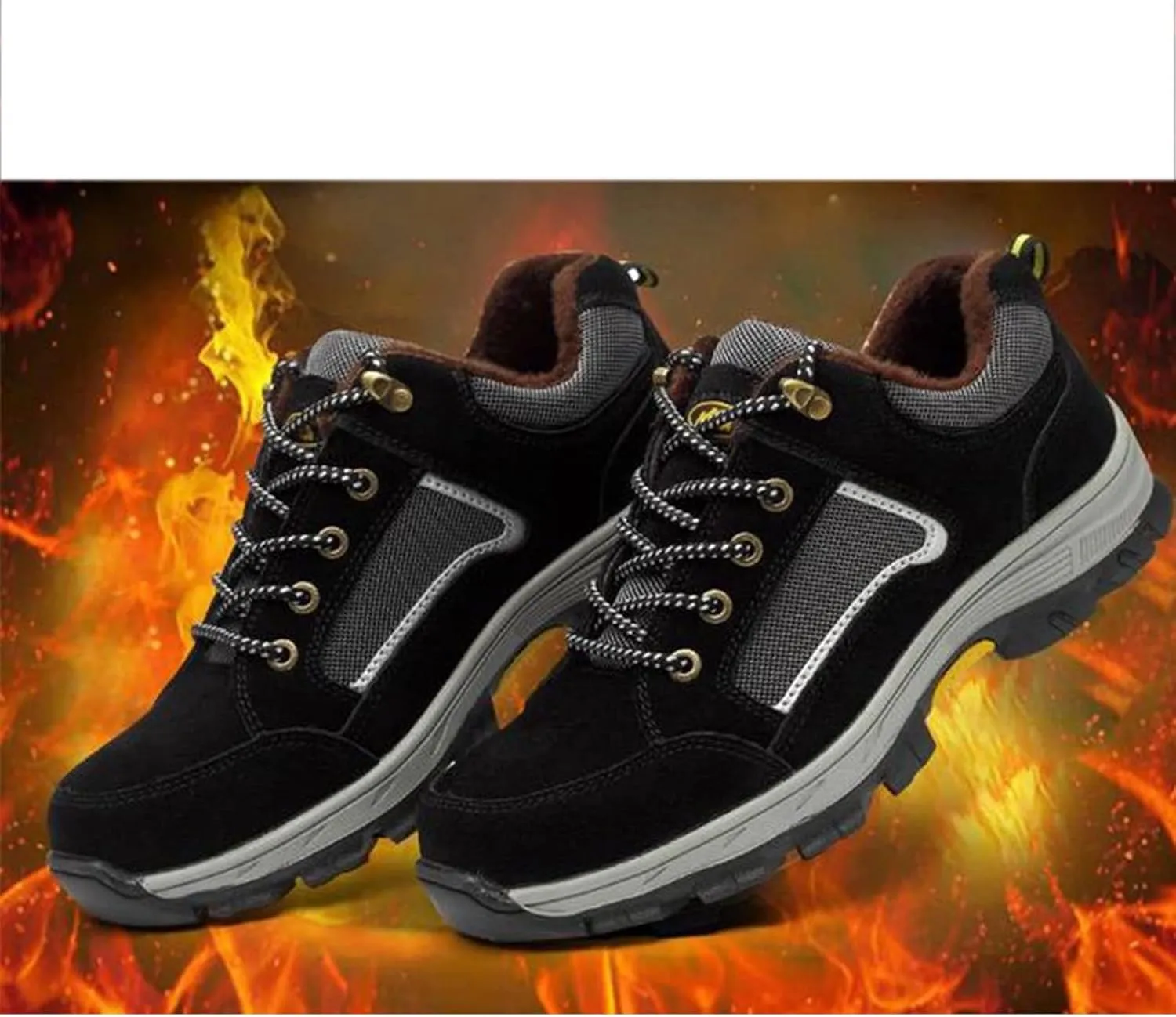 Safety Trainers Men Women Light Safety Shoes Steel Toe Cap Work Trainers Shoes Sneakers Breathable Industrial Construction Shoes (Color : Black, Size : 8.5 US)