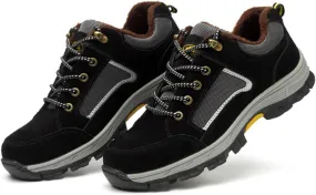 Safety Trainers Men Women Light Safety Shoes Steel Toe Cap Work Trainers Shoes Sneakers Breathable Industrial Construction Shoes (Color : Black, Size : 8.5 US)