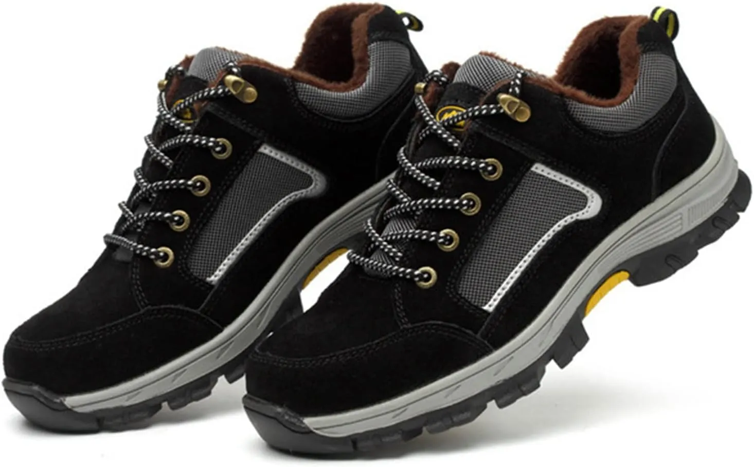 Safety Trainers Men Women Light Safety Shoes Steel Toe Cap Work Trainers Shoes Sneakers Breathable Industrial Construction Shoes (Color : Black, Size : 8.5 US)