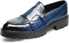 Santimon Mens Loafers Casual Dress Slip On for Men Patent Leather Smoking Plaid Penny Loafes Tuexdo Wedding Mocasines Formal Business Prom Shoes