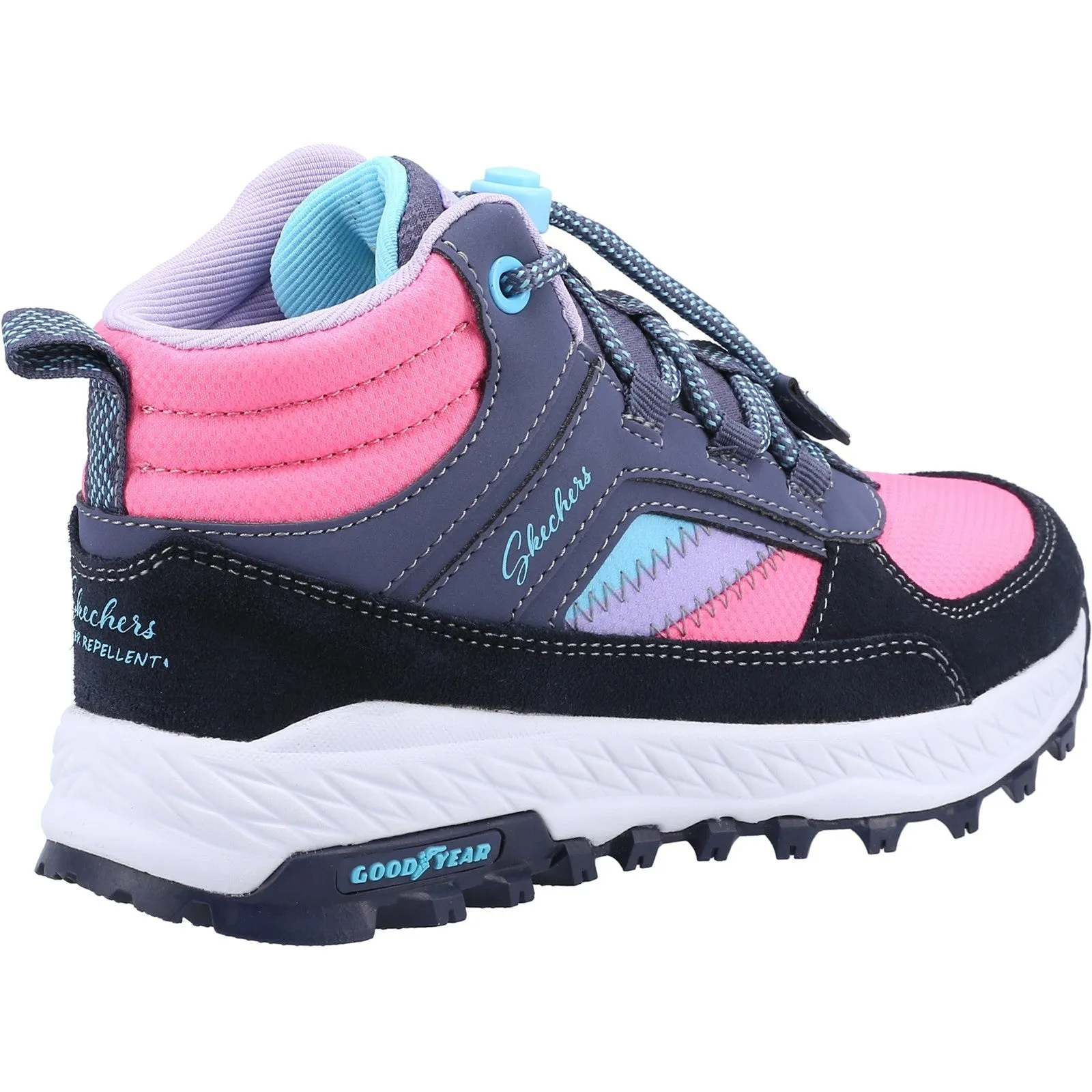 Skechers Girls Fuse Tread Let's Explore Boots - Grey